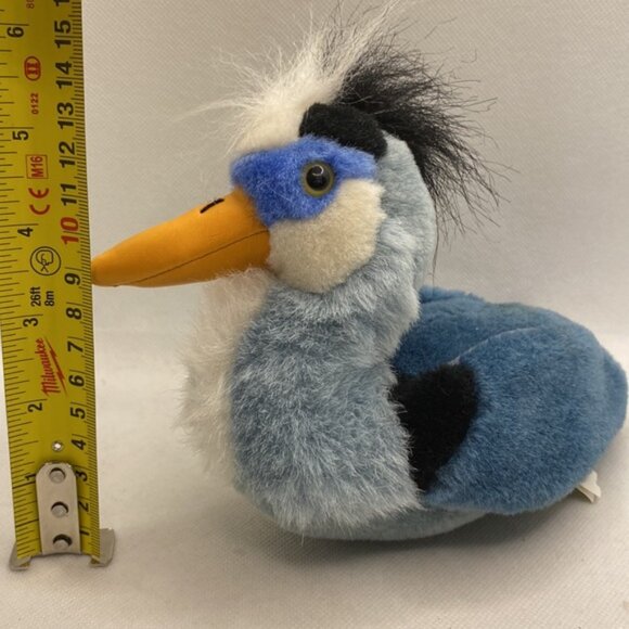 Duck Bird Plush Stuffed Animal 7” Blue White Black - Picture 11 of 12